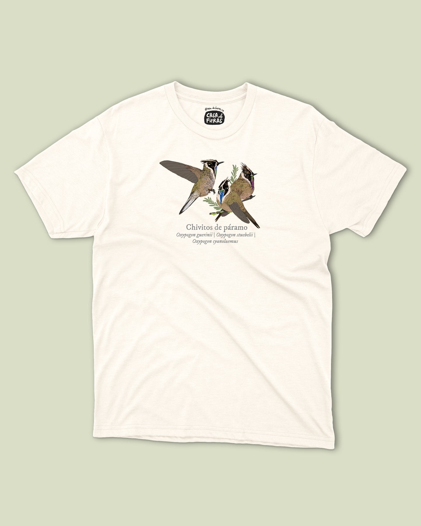 Camiseta Colibríes Chivitos de páramo