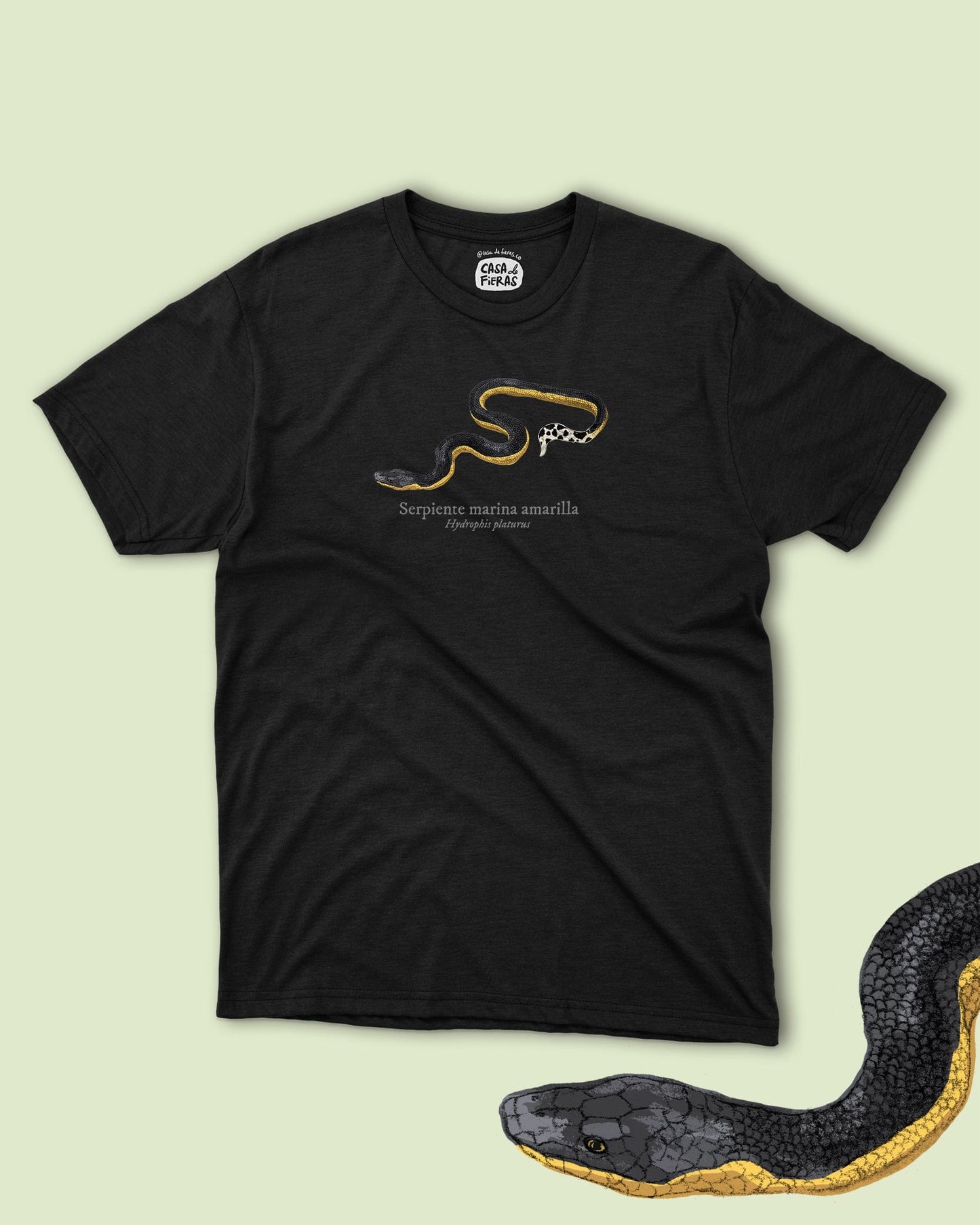 Camiseta Serpiente marina amarilla