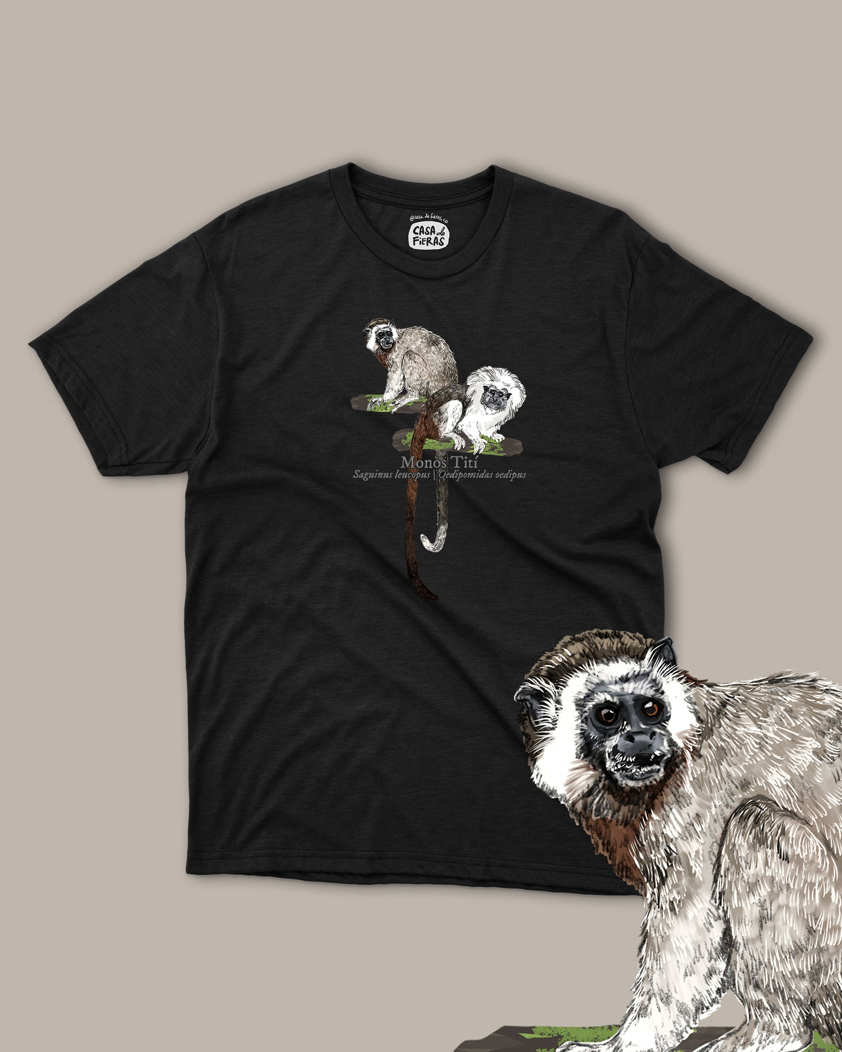 Camiseta Monos Títí – Casa de Fieras - Main Image
