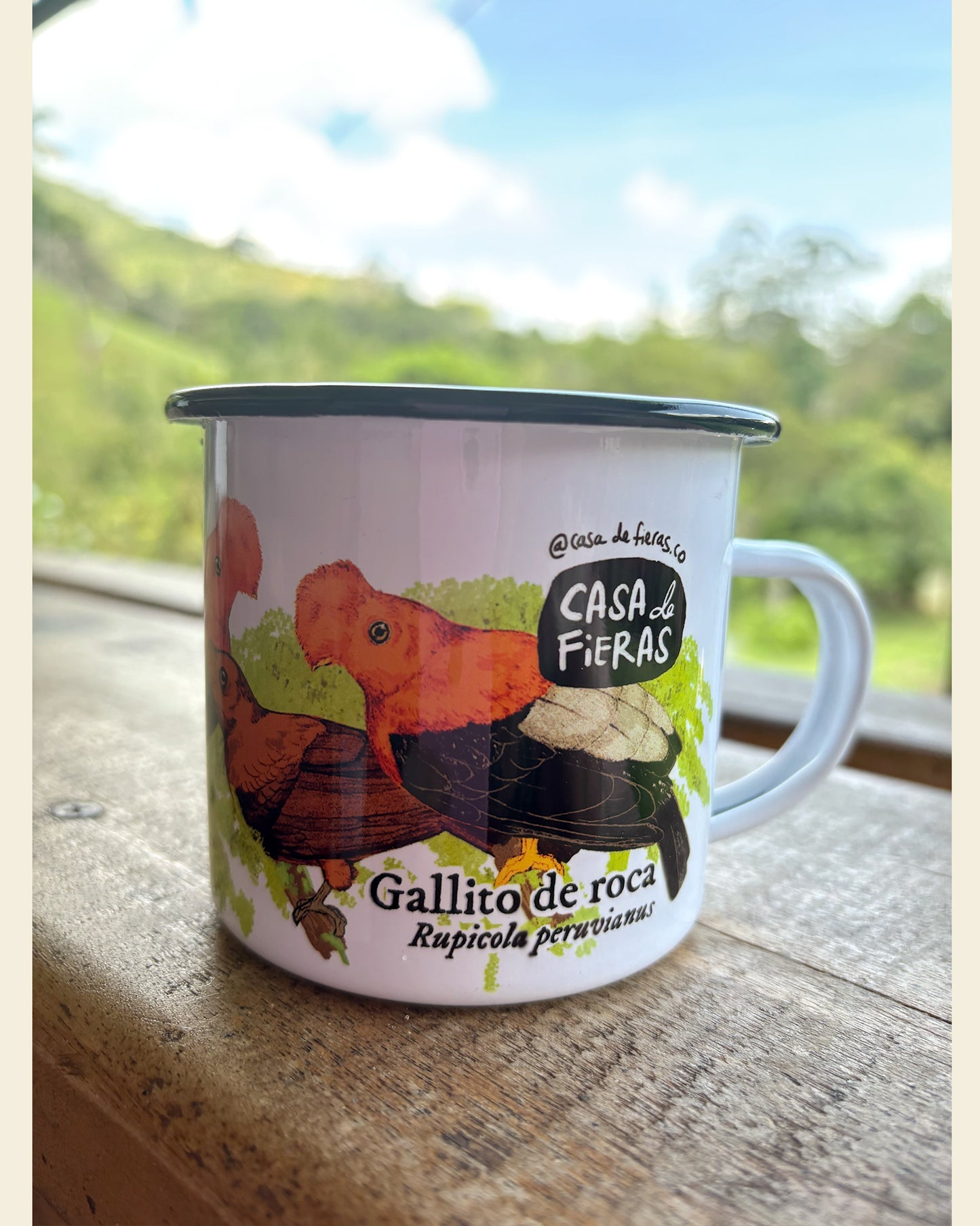 Mug de peltre Gallito de Roca