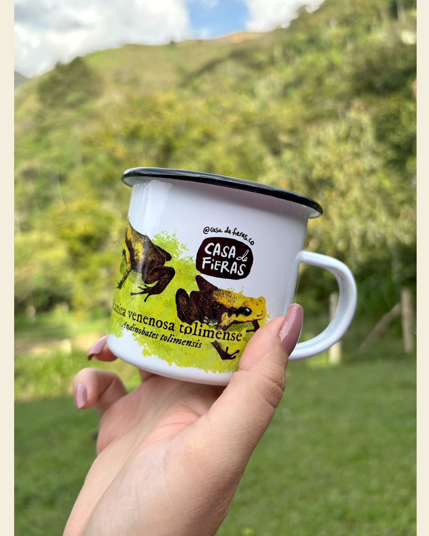 Mug de peltre Ranita Venenosa Tolimense