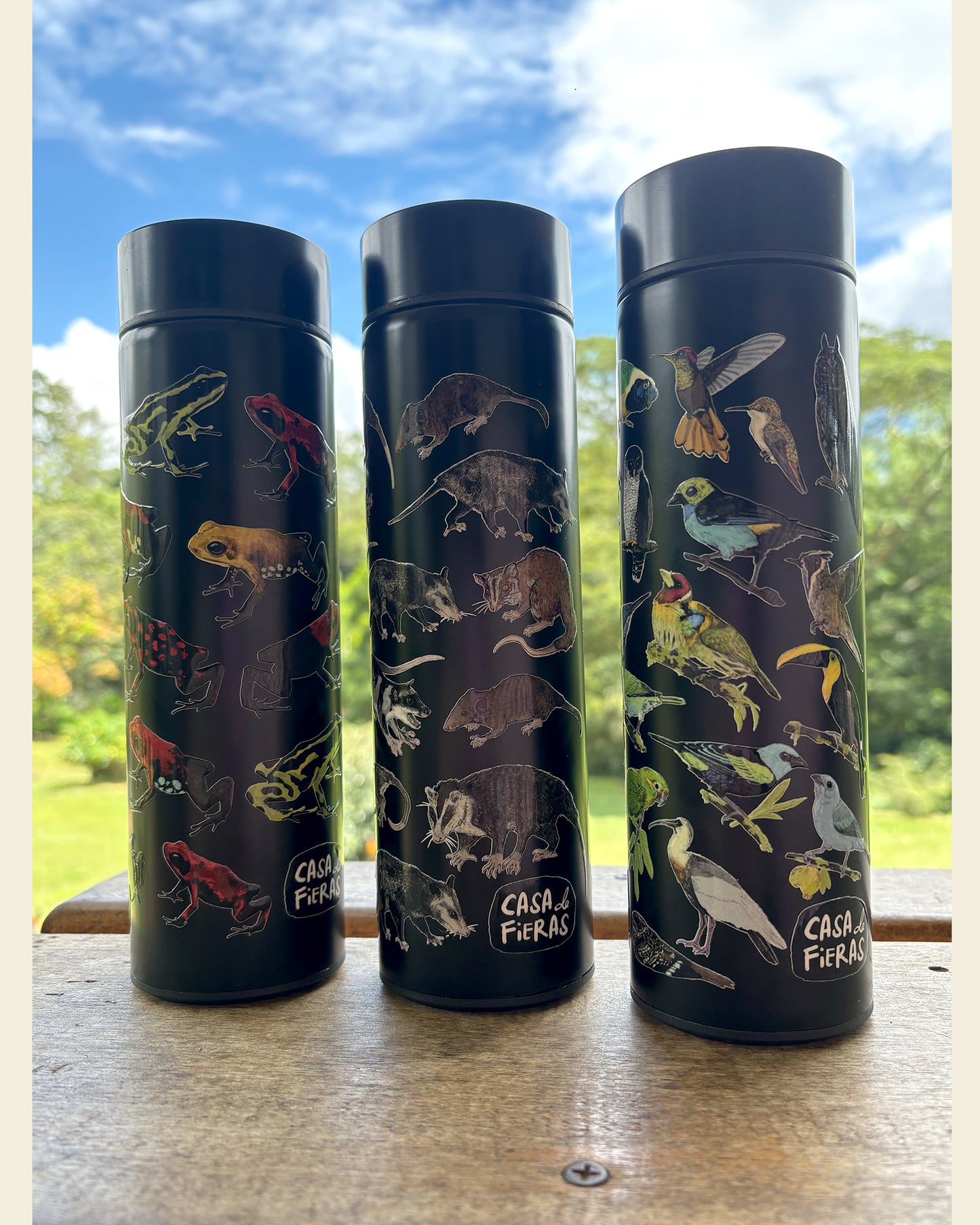 Termo acero inoxidable Ranas Venenosas Andinas de Colombia