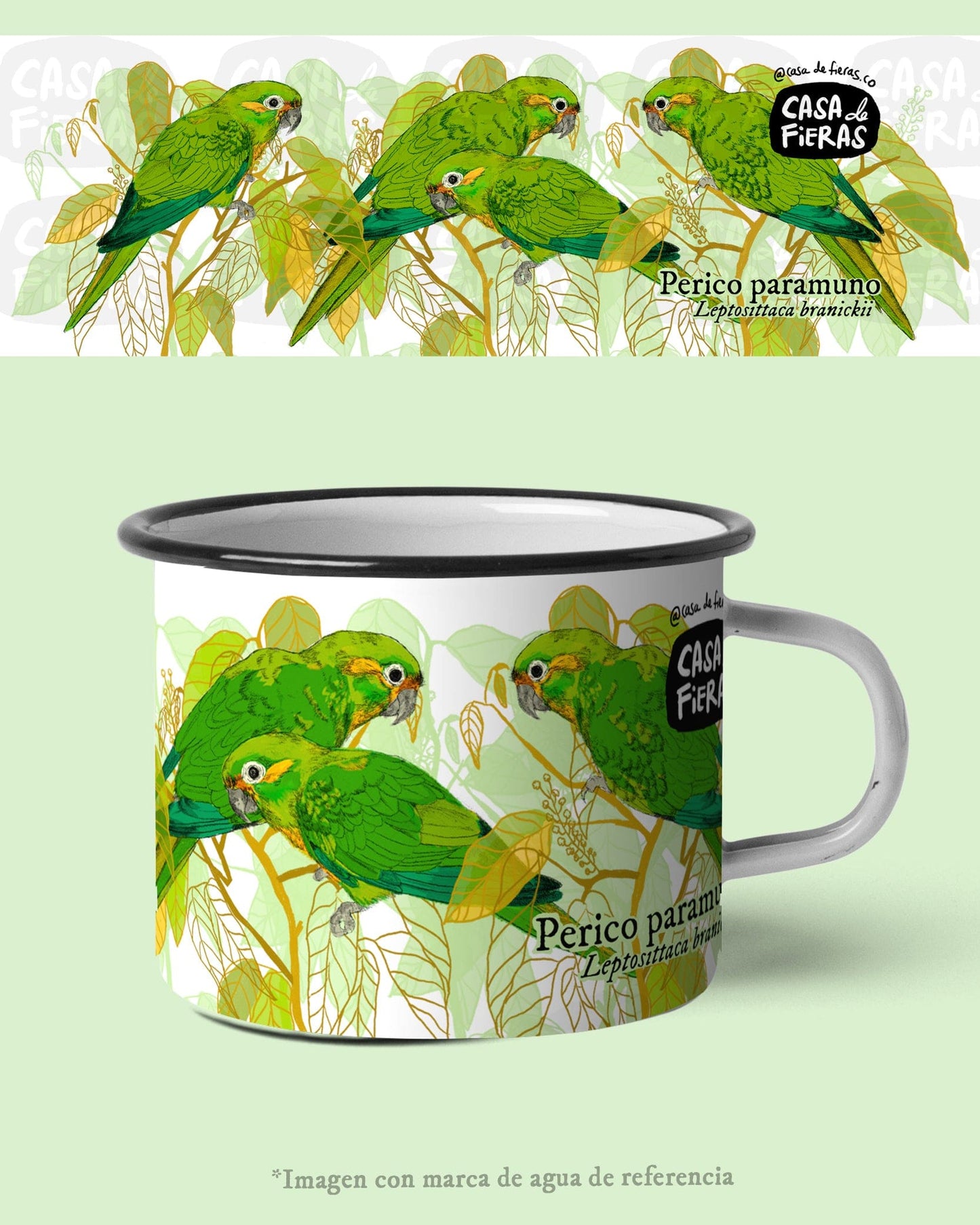 Mug de peltre Perico paramuno