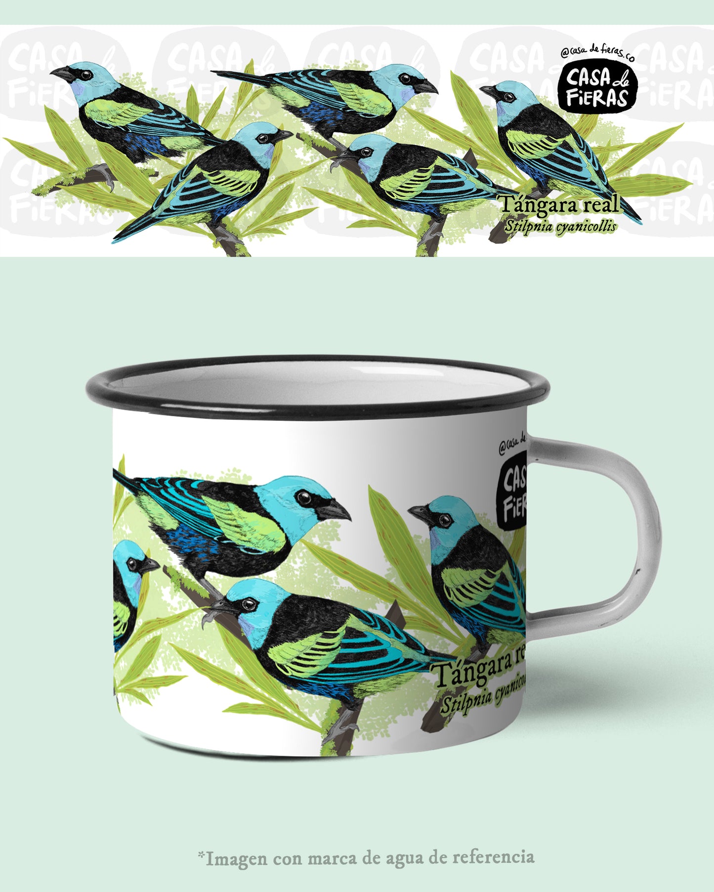 Mug de peltre Tángara Real