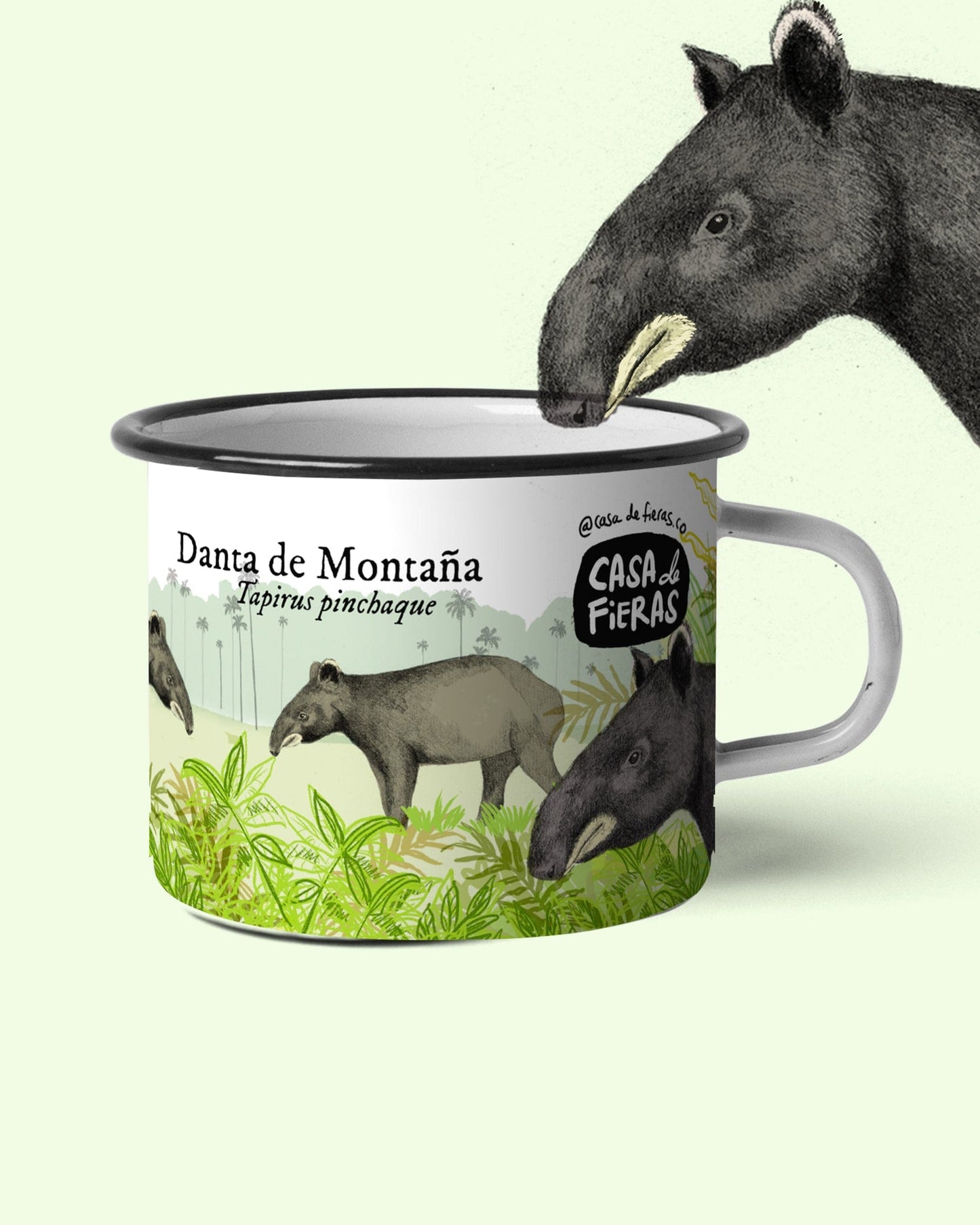 Mug de peltre Danta de montaña