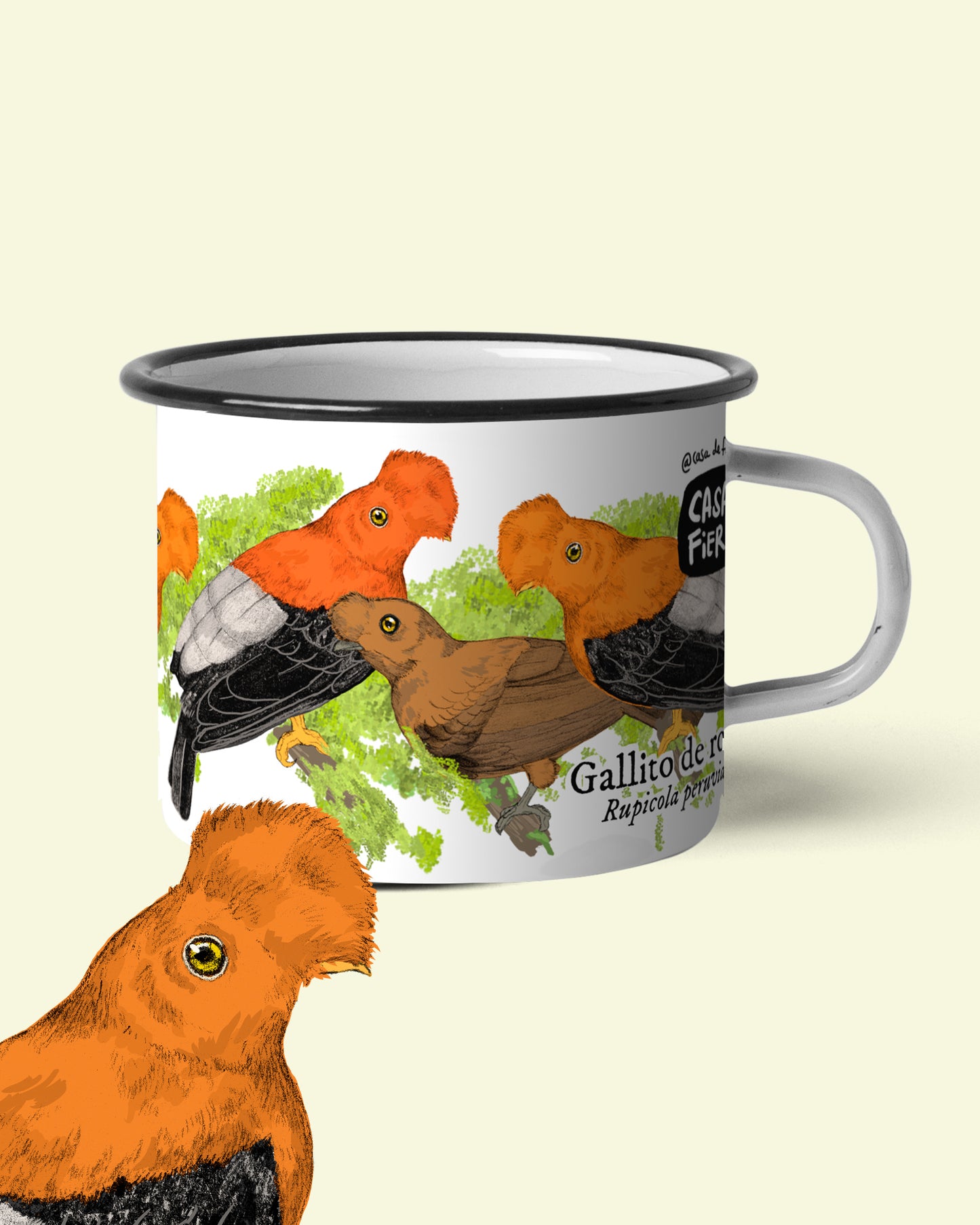 Mug de peltre Gallito de Roca