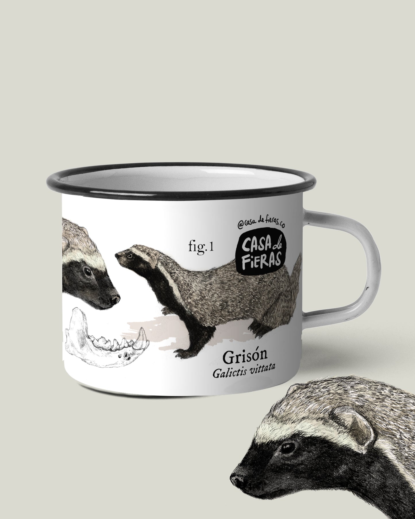 Mug de peltre Grisón