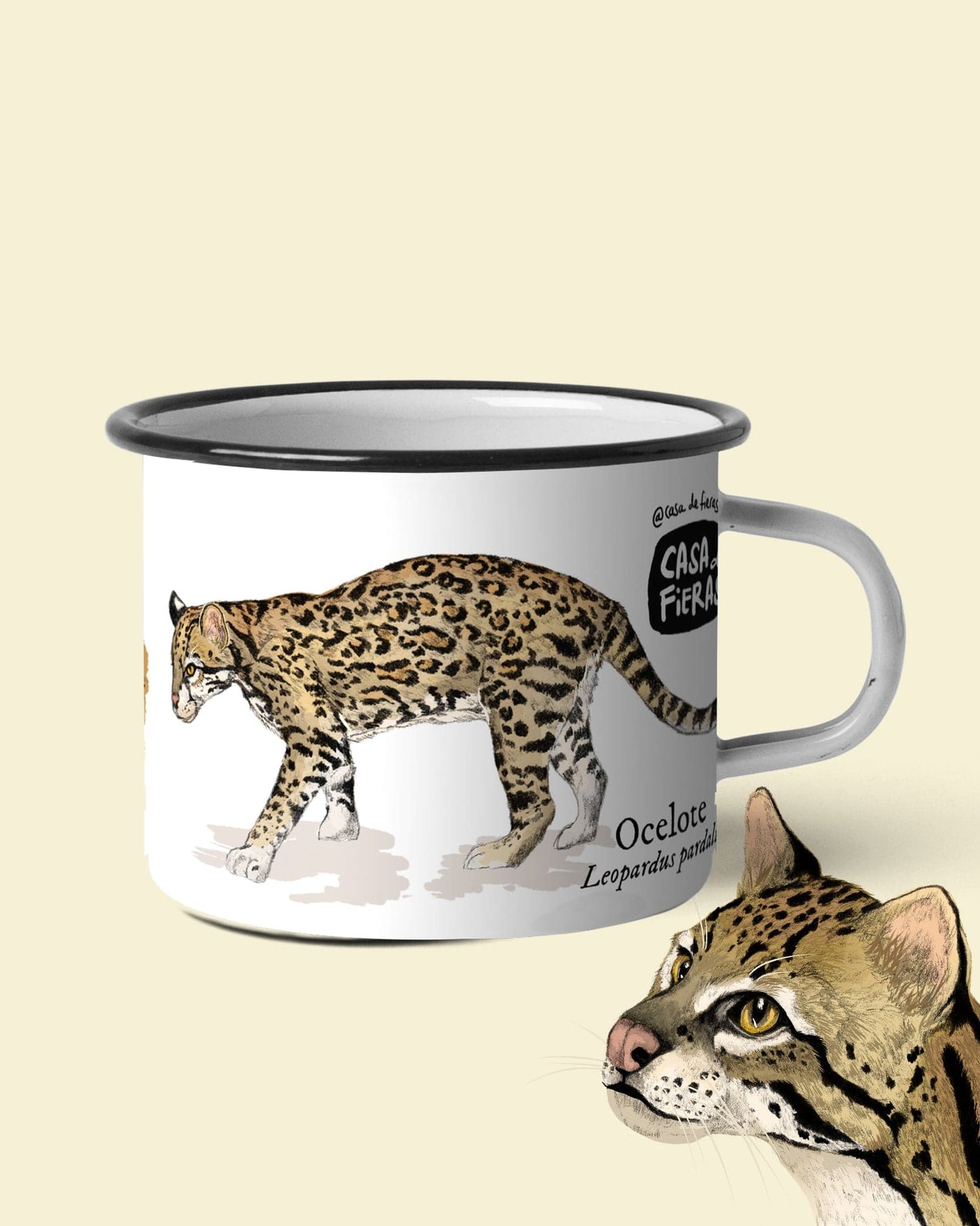 Mug de peltre Ocelote