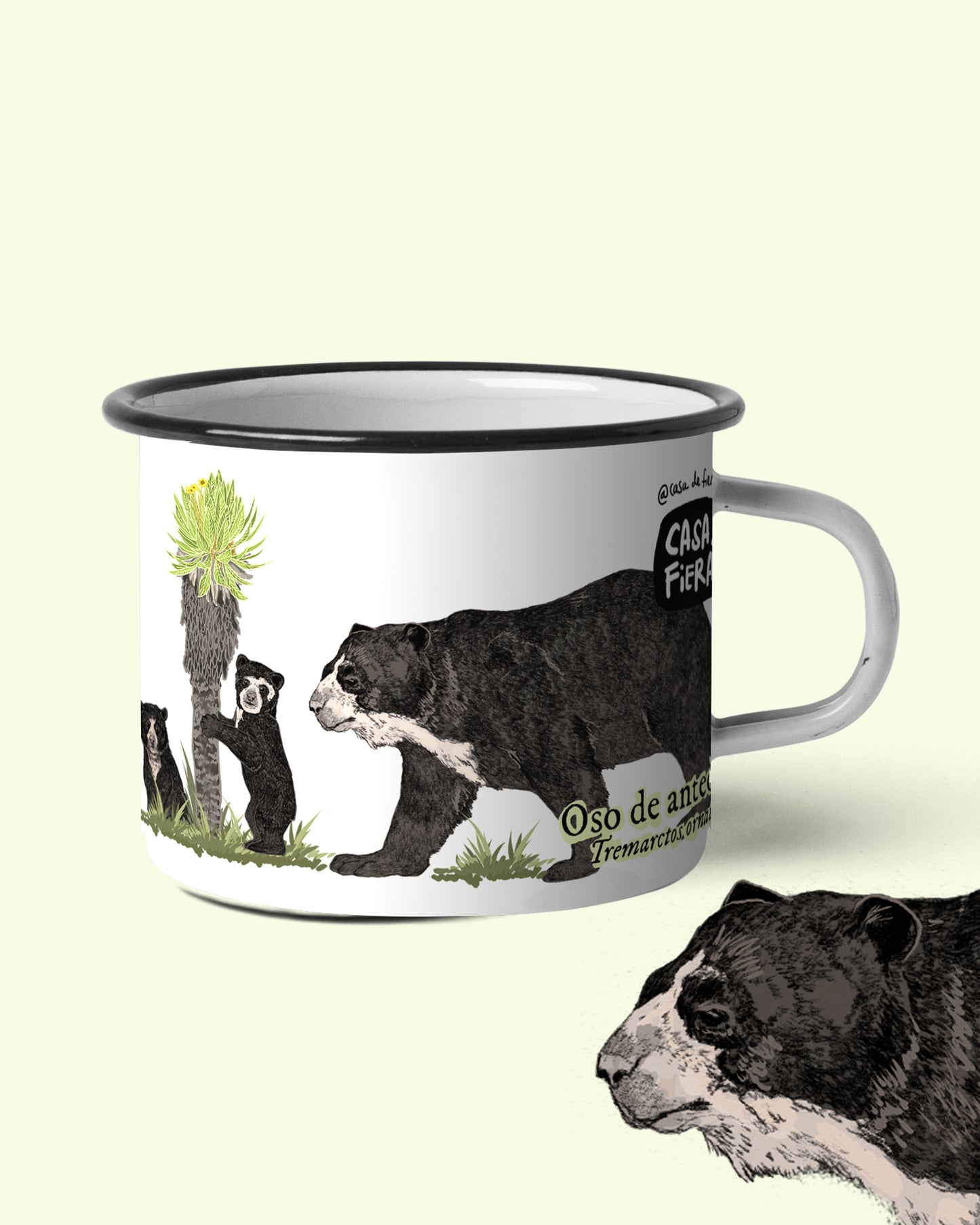 Mug de peltre Oso de Anteojos