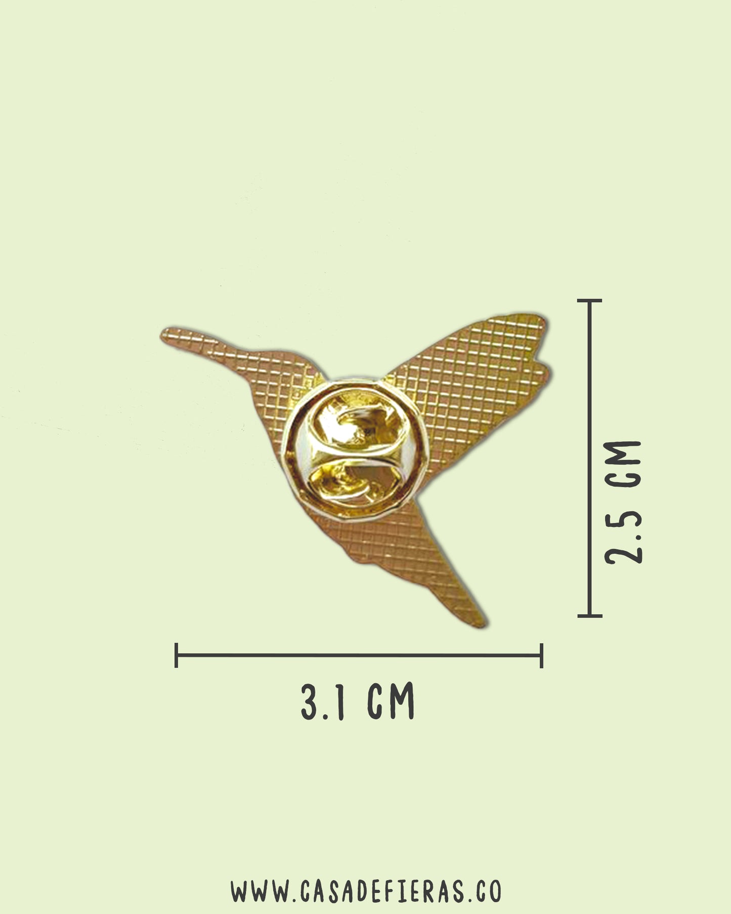 Pin Colibrí nuquiblanco