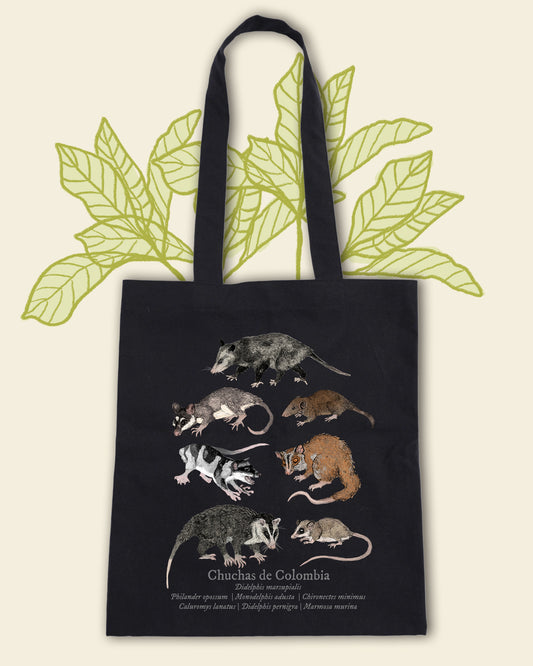 Tote Bag negra Chuchas de Colombia