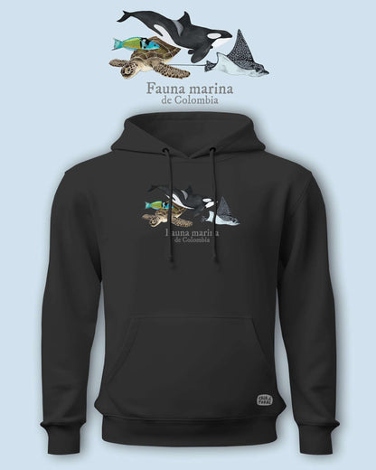 Hoodie Fauna Marina de Colombia | Casa de Fieras