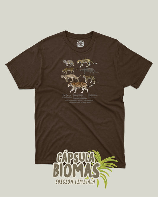 Camiseta Felinos de Colombia | Casa de Fieras
