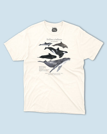 Camiseta Delfines y ballenas de Colombia