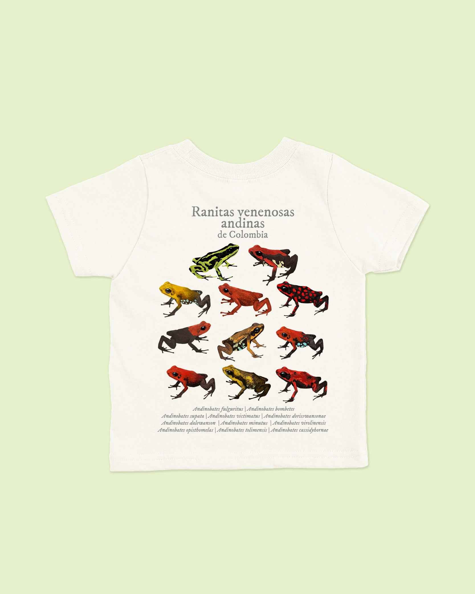 Camiseta Niños | Ranitas Venenosas Andinas | Fauna Colombiana