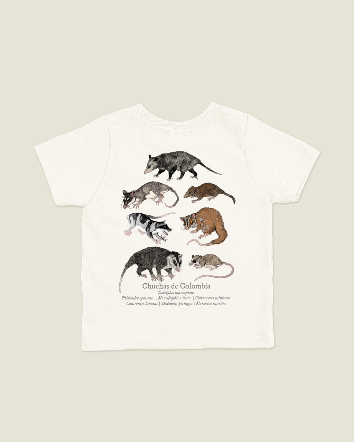 Camiseta Niños | Chuchas | Fauna Colombiana