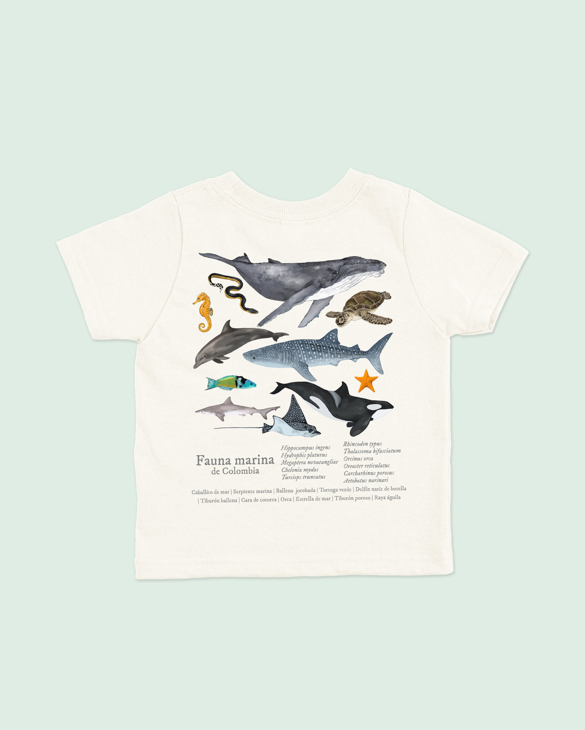 Camiseta Niños | Fauna Marina | Fauna Colombiana