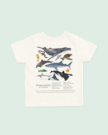 Camiseta Niños | Fauna Marina | Fauna Colombiana