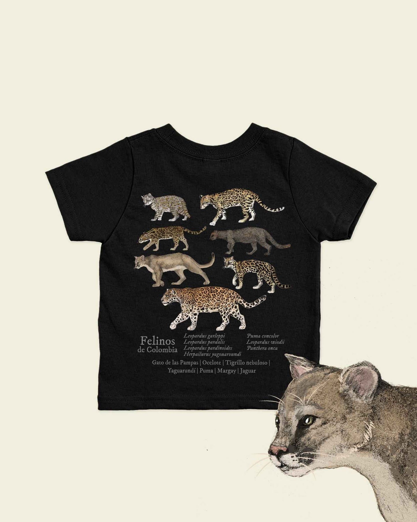 Camiseta Niños | Felinos | Fauna Colombiana