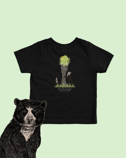 Camiseta Niños Cachorros de Oso de Anteojos