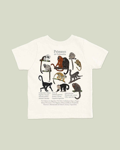 Camiseta Niños | Primates de Colombia | Fauna Colombiana