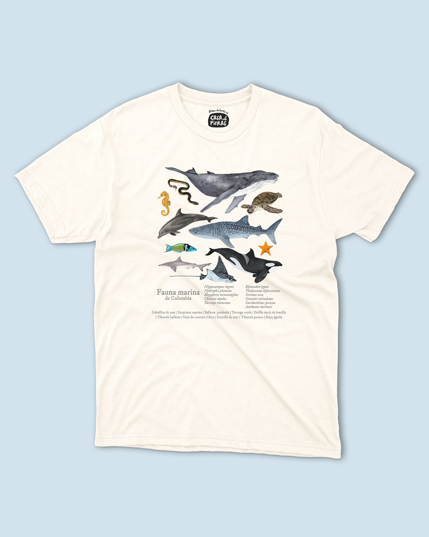 Camiseta Fauna marina de Colombia