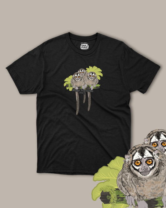 Camiseta Mono nocturno | Marteja