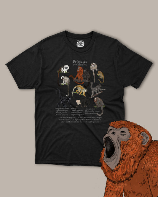Camiseta Primates de Colombia | Casa de Fieras