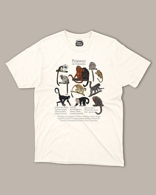 Camiseta Primates de Colombia | Casa de Fieras