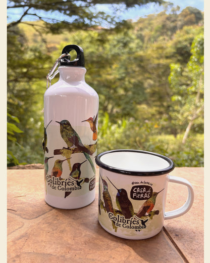 Mug de peltre Colibríes de Colombia | Fauna colombiana