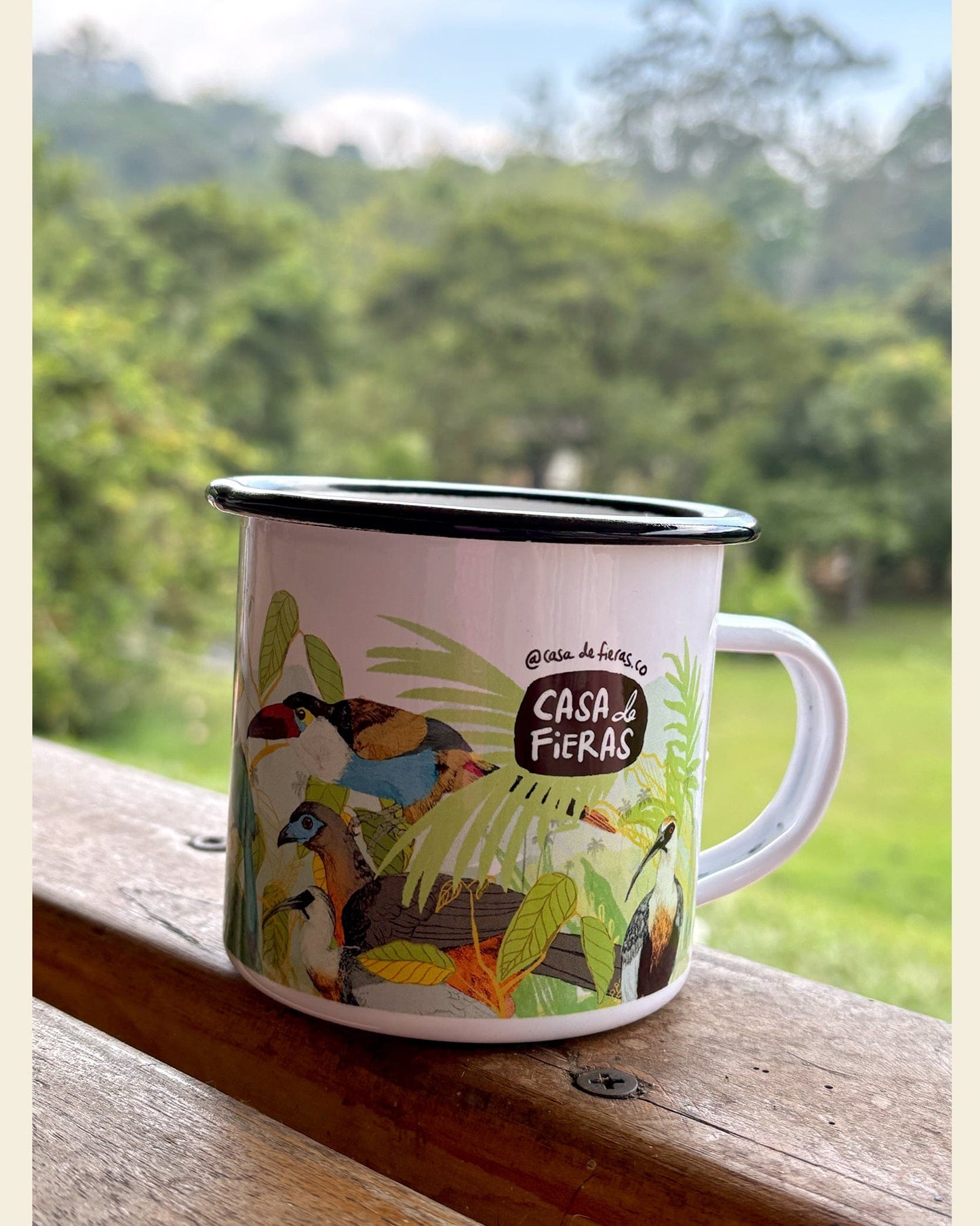 Mug de peltre Aves de la Palma de Cera