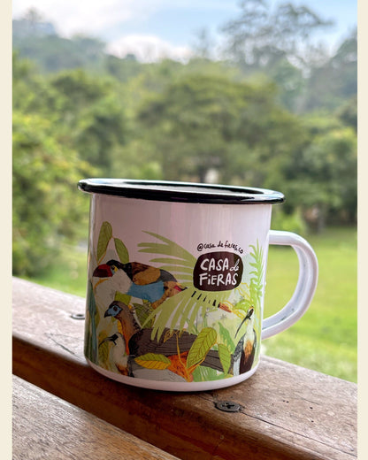 Mug de peltre Aves de la Palma de Cera