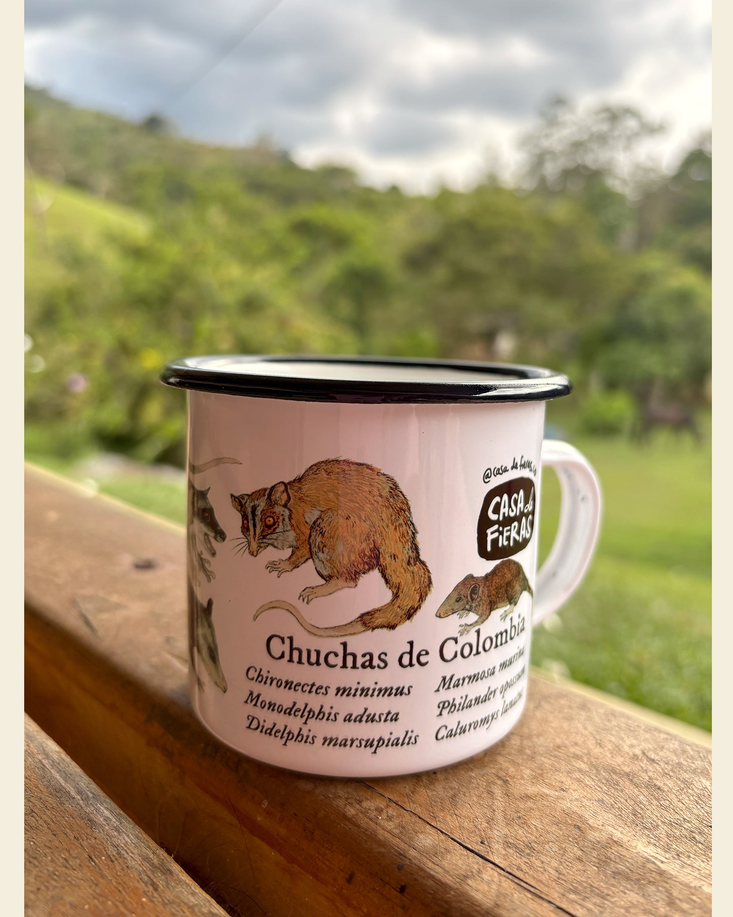 Mug de peltre Chuchas de Colombia