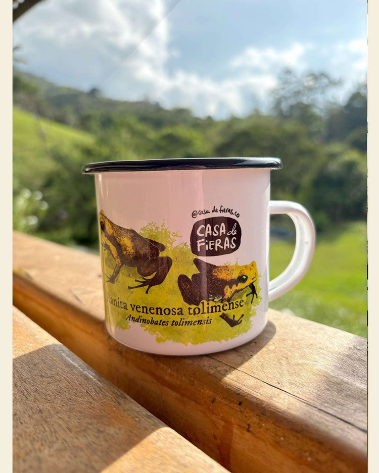 Mug de peltre Ranita Venenosa Tolimense | Casa de Fieras
