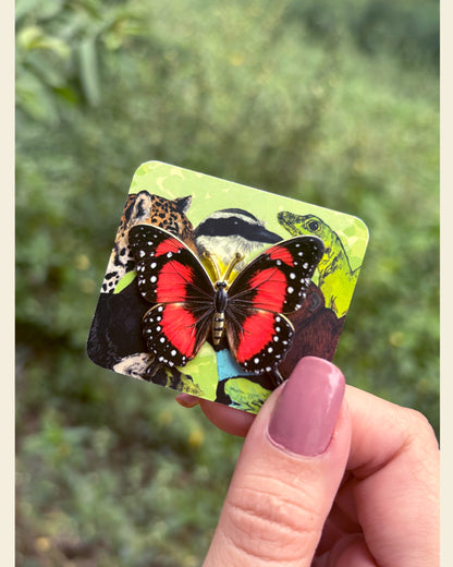Pin Mariposa Fresa