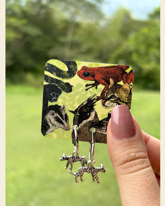 Aretes candonga mini jaguar
