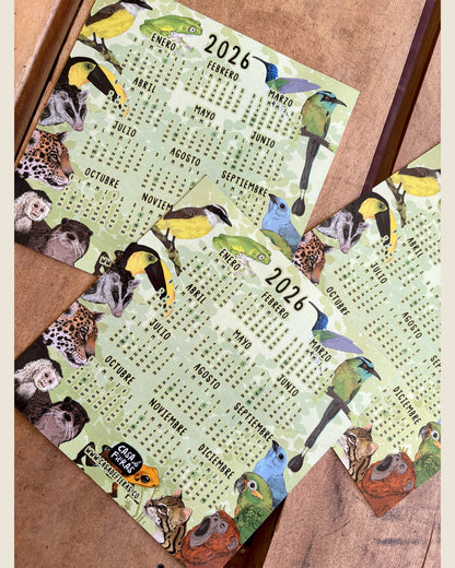 Calendario 2026 mini imantado