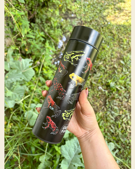 Termo acero inoxidable Ranas Venenosas Andinas de Colombia