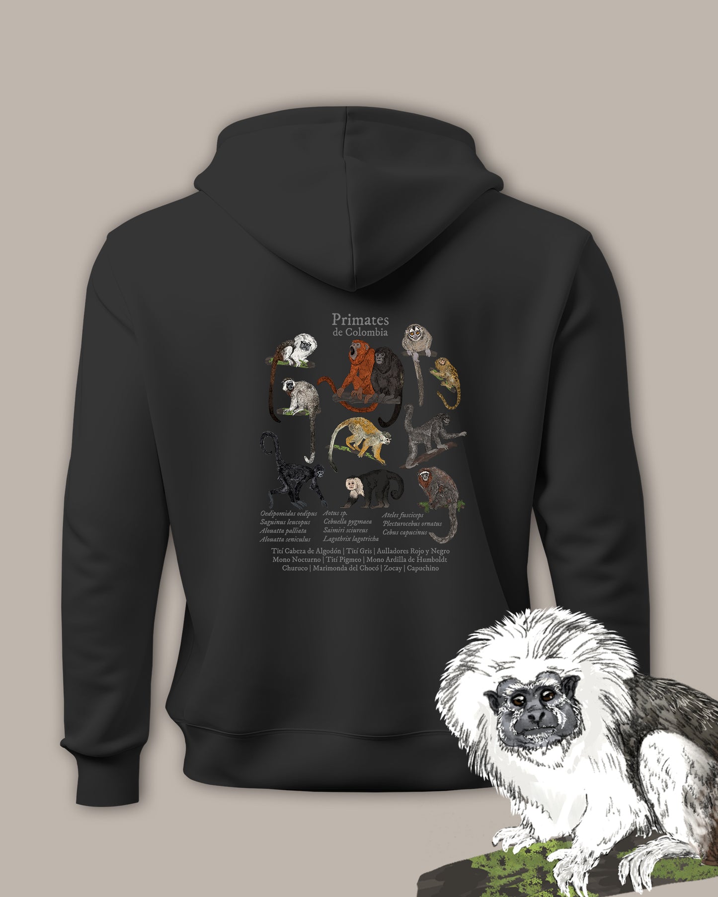 Hoodie Primates de Colombia