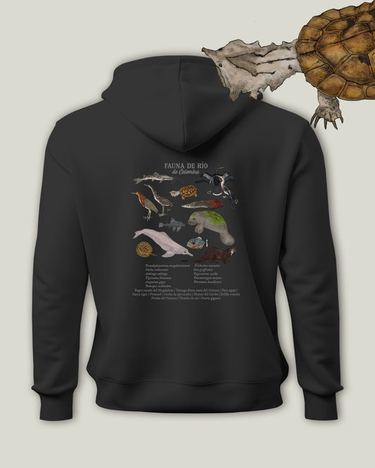 Hoodie Fauna de Río de Colombia | Casa de Fieras