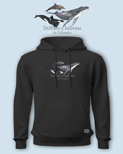 Hoodie Delfines y ballenas de Colombia