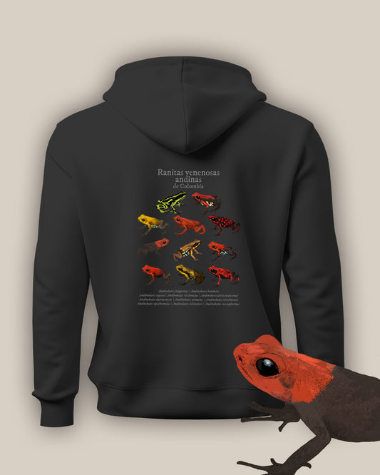 Hoodie Ranitas Venenosas Andinas de Colombia