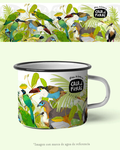 Mug de peltre Aves de la Palma de Cera