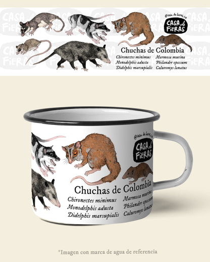 Mug de peltre Chuchas de Colombia