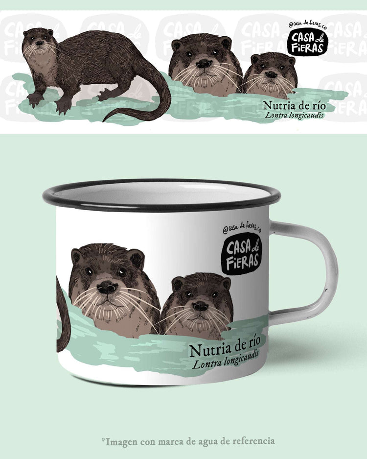Mug de peltre Nutria de río | Casa de Fieras