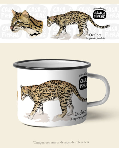 Mug de peltre Ocelote