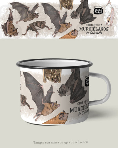 Mug de peltre Murciélagos de Colombia | Fauna colombiana
