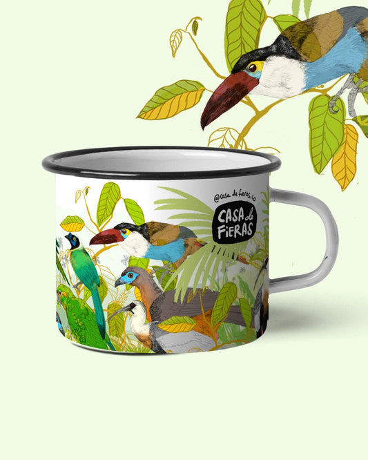 Mug de peltre Aves de la Palma de Cera