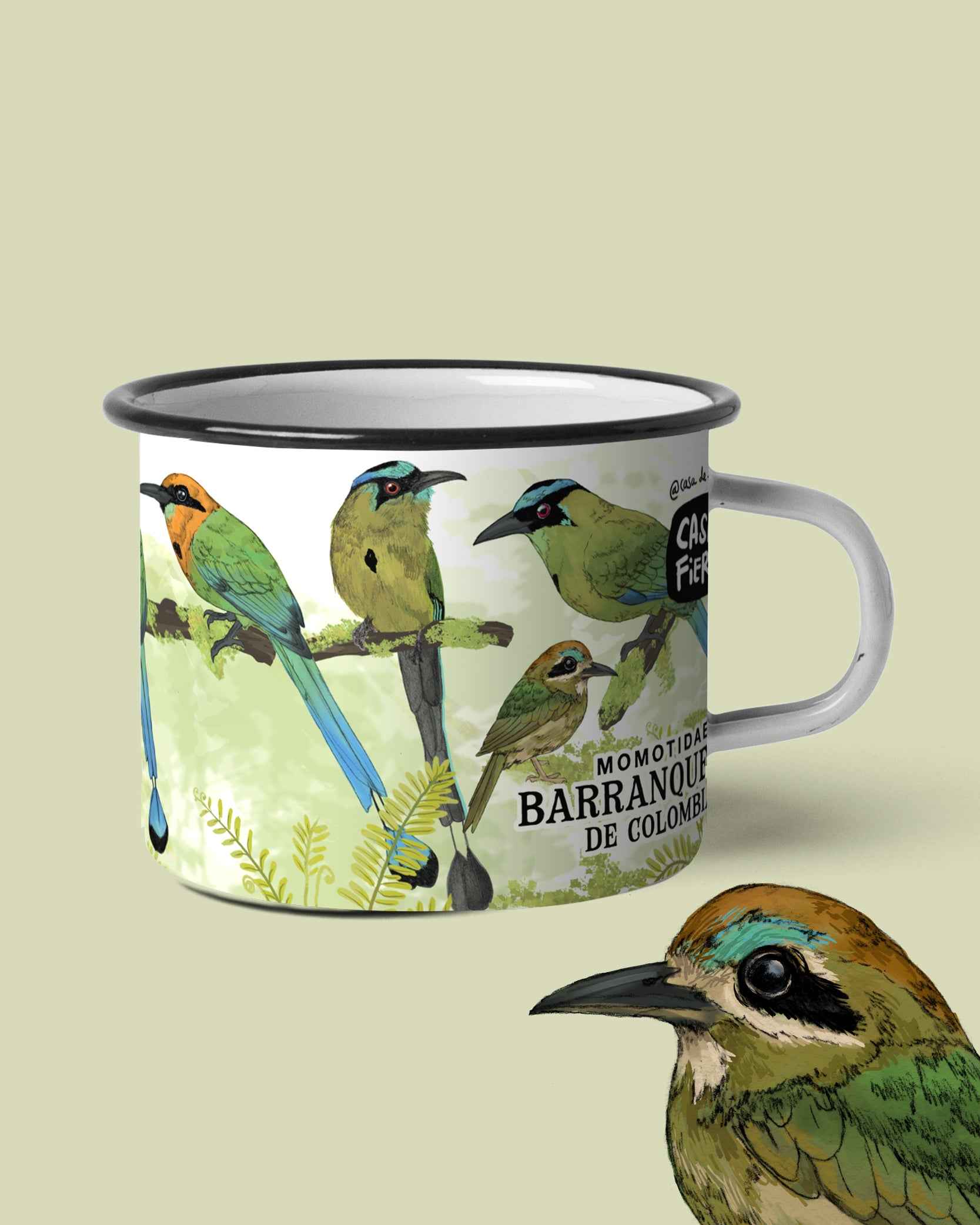Mug de Peltre Barranqueros | Fauna Colombiana