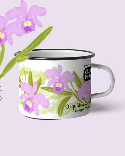 Mug de peltre Orquídea Cattleya | Casa de Fieras